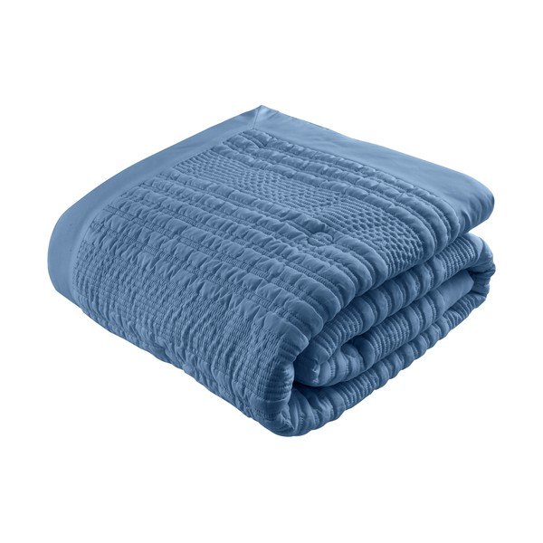 Plavi prošiven prekrivač 220x220 cm  Lennon Stripe – Catherine Lansfield-image-2