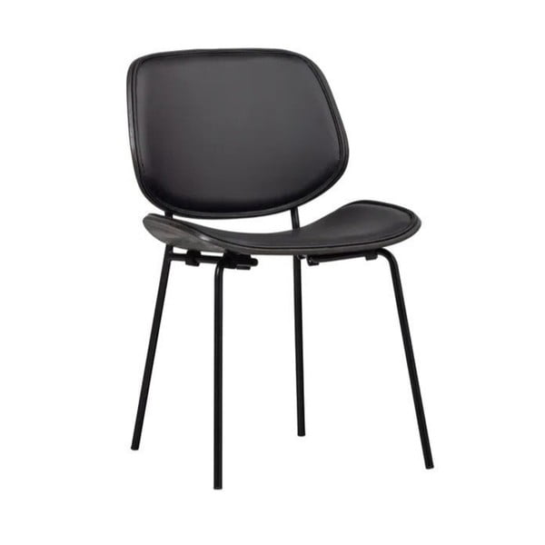 Crne blagovaonske stolice u setu 2 kom od umjetne kože Close In – WOOOD