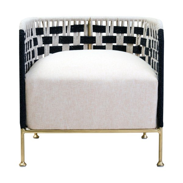 Crno-bijela fotelja Satna – Premier Housewares-image-2