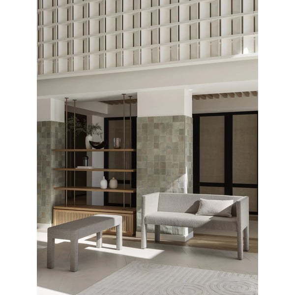 Bež klupa od bouclé tkanine Sitta – Blomus-image-1