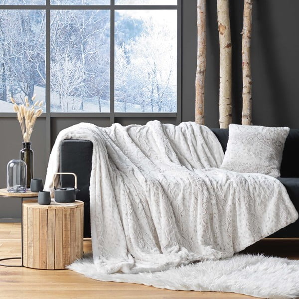 Ukrasni jastuk od umjetnog krzna 45x45 cm Alaska – douceur d'intérieur-image-1