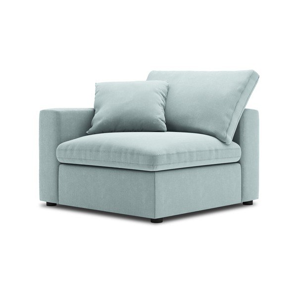 Svijetloplavi kutni dio modularne sofe od samta Windsor & Co Sofas Galaxy, lijevi kut-image-2