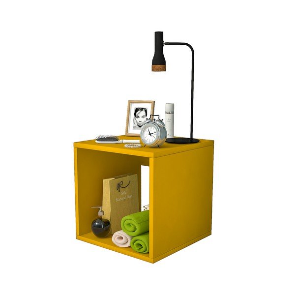 Žuti noćni ormarić Biga - Gauge Concept-image-2