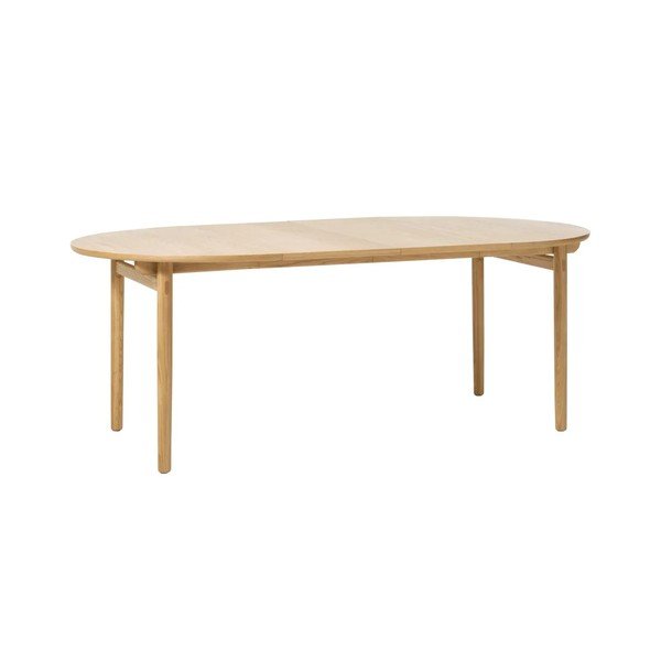 Okrugli sklopivi blagovaonski stol u dekoru hrasta ø 120 cm Carno - Unique Furniture-image-3