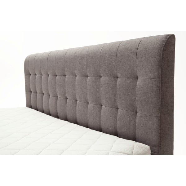 Sivi/smeđi boxspring krevet 180x200 cm Massello – Meise Möbel-image-1