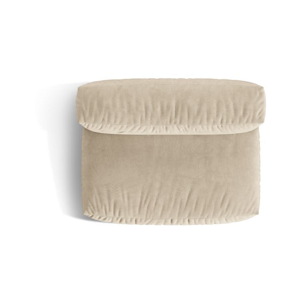 Bež baršunasti modularna sjedeća garnitura (srednji modul ) Martina – Micadoni -image-3