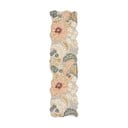 Svijetlo ružičasta ručno rađena vunena staza 60x230 cm Daphne Shaped Floral – Flair Rugs