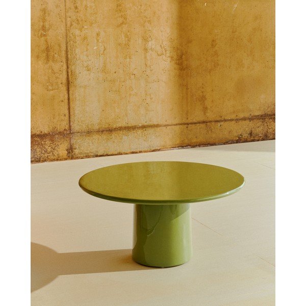 Okrugao vrtni stolić za kavu betonski ø 85 cm Albanella – Kave Home-image-1