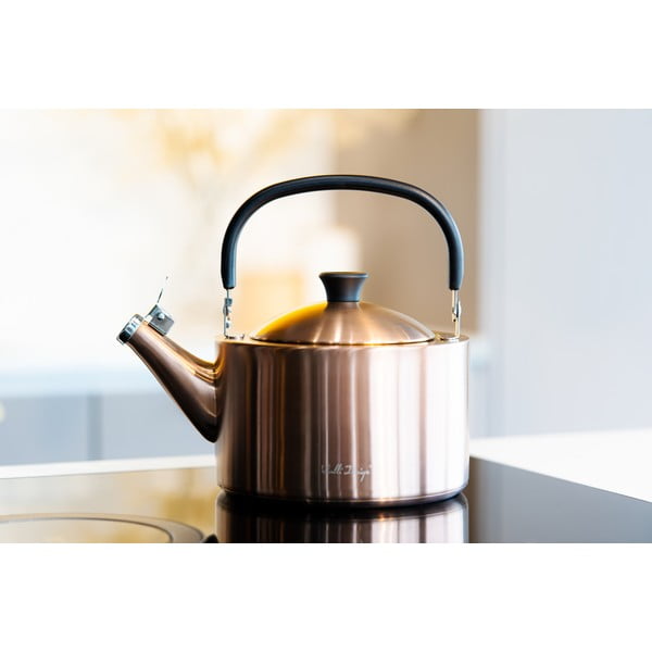Kuhalo za vodu od nehrđajućeg čelika u bakrenoj boji 1,5 l Diamante – Vialli Design-image-1