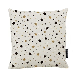 Božićni jastuk s pamučnim oblaganjem Butter Kings Zlatne zvijezde, 45 x 45 cm