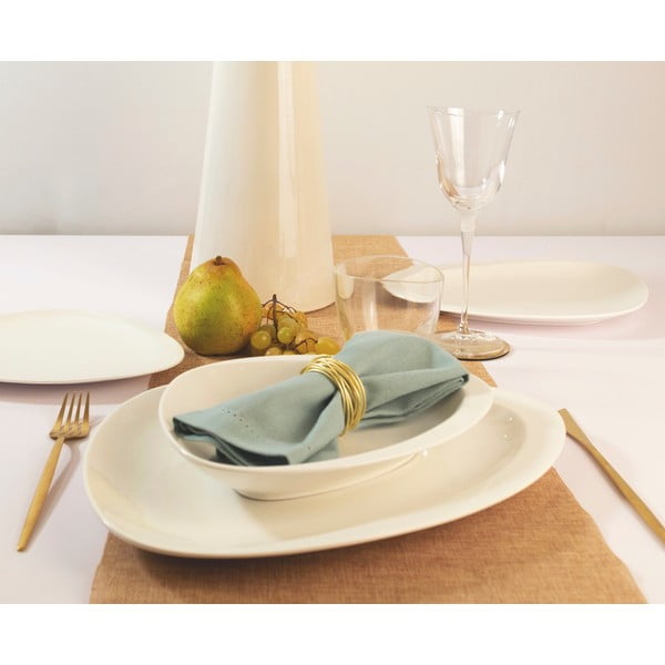 Bijeli desertni porculanski tanjuri u setu 6 kom Carrara – Villa Altachiara-image-1