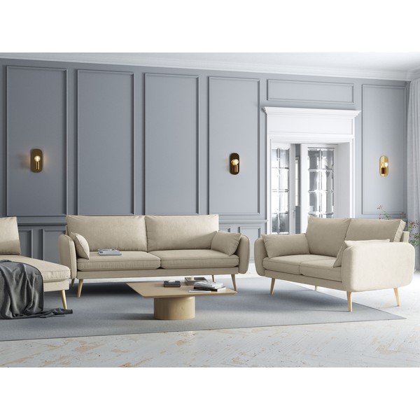 Bež kauč Kooko Home Lento, 228 cm-image-1