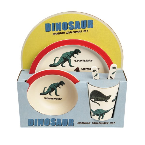 Set pribora za bebe s dinosaurima Rex London, 5 kom