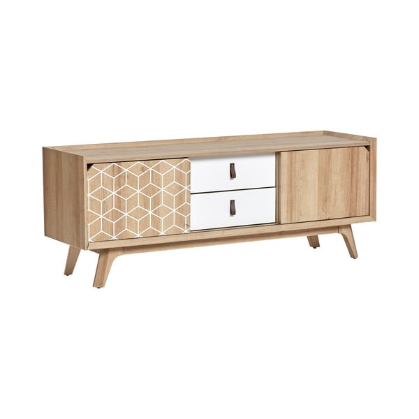 Smeđe-bijela TV komoda Marckeric Java-image-2