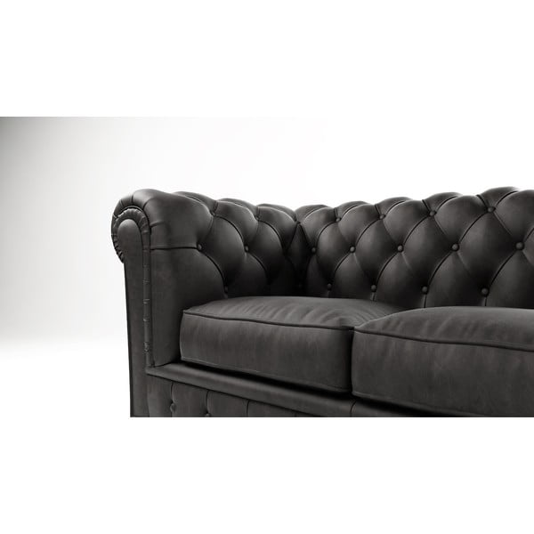 Antracit baršunasta sofa 184 cm Cambridge - Ropez-image-3