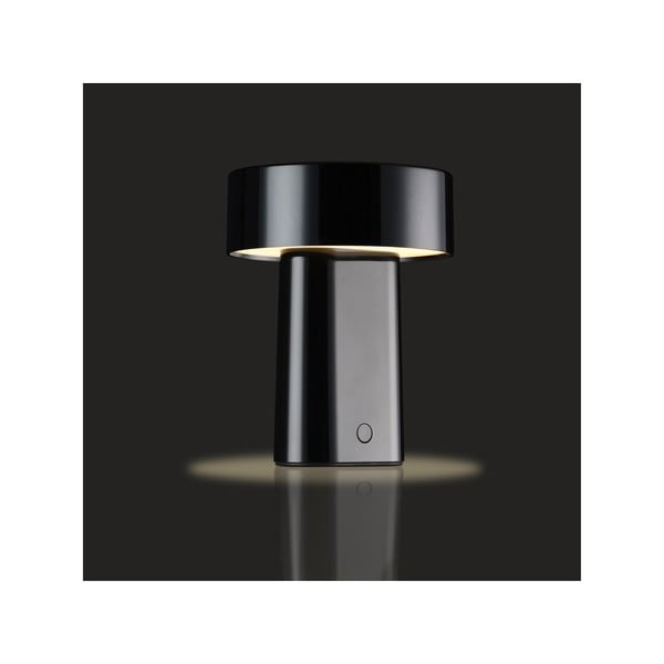 Crna plastična LED stolna lampa (visina 18 cm) Oblong – Zone-image-2