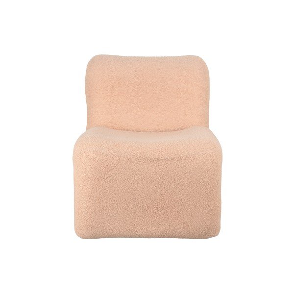 Bež/svjetlo smeđa fotelja od bouclé tkanine Fuerza – Leitmotiv-image-2