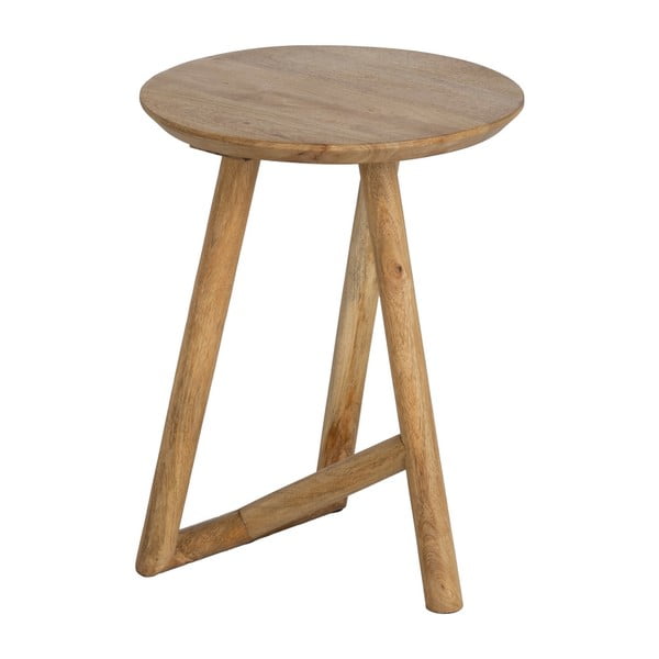 Okrugli pomoćni stol od masivnog manga ø 40 cm Mao – Ixia
