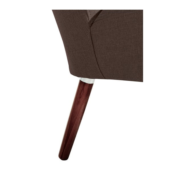 Tamnosmeđa fotelja Max Winzer Neele Chocolate Full-image-3