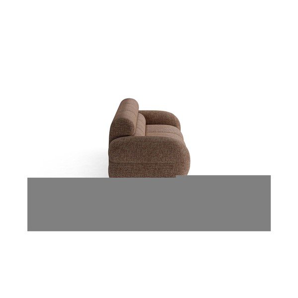 Smeđa sofa od šenila 305 cm Neo – Micadoni -image-4