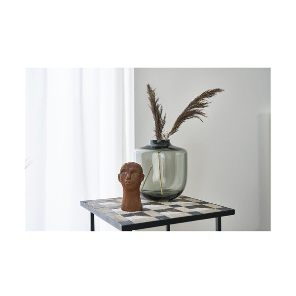 Siva staklena vaza (visina 21 cm) Daun – Villa Collection-image-2