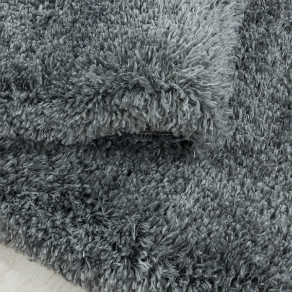 Sivi okrugli tepih ø 200 cm Fluffy – Ayyildiz Carpets-image-1