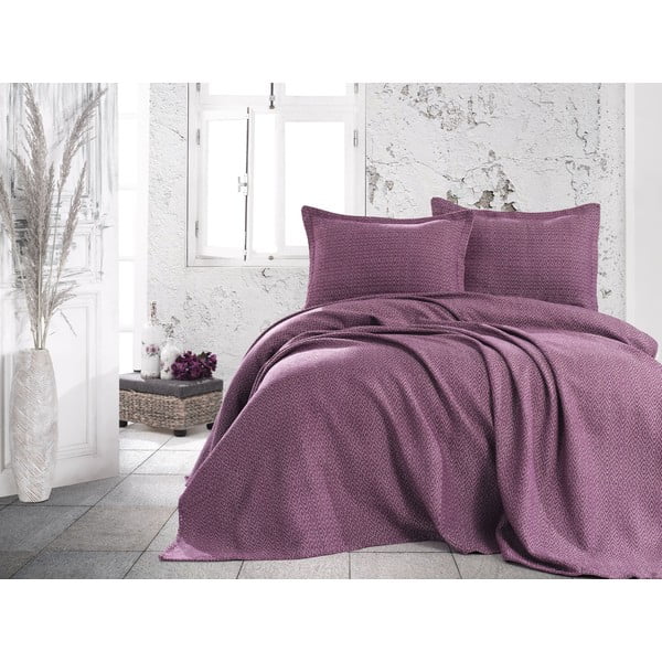 Set prekrivača i 2 jastučnice EnLora Home Venus Purple, 240 x 230 cm