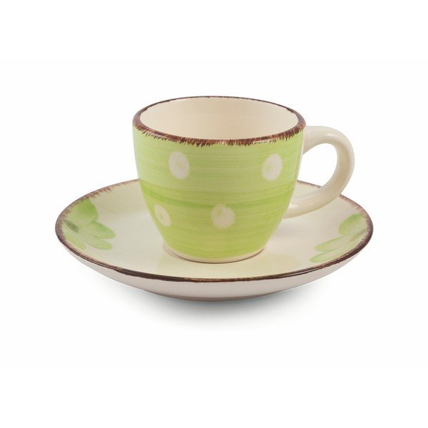 Set s 6 šarenih espresso šalica s tanjurićima VDE Tivoli 1996 Tazzine-image-2