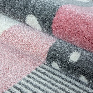 Ružičasti/sivi dječji tepih ø 120 cm Kids – Ayyildiz Carpets