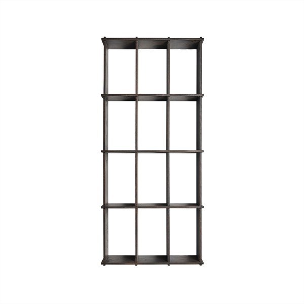 Polica s više razina od čvrste jeseni u tamnoj prirodnoj boji 58 cm Grid – OYOY Living Design