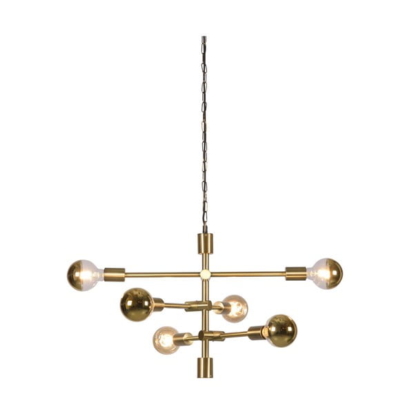 Viseća svjetiljka u zlatnoj boji za 6 žarulja Citylight Nashville-image-2