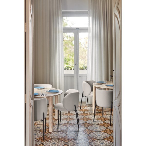 Svijetlo sive podstavljene blagovaonske stolice u setu 2 kom Mogi – Teulat-image-1