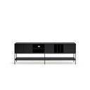 Crna TV komoda 220x74x45 cm Platt – Teulat
