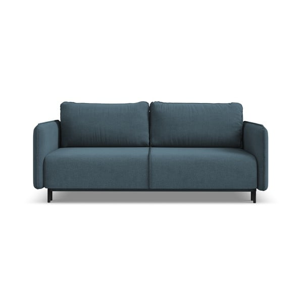 Plava sklopiva/s prostorom za odlaganje sofa 226 cm Luana – Makamii