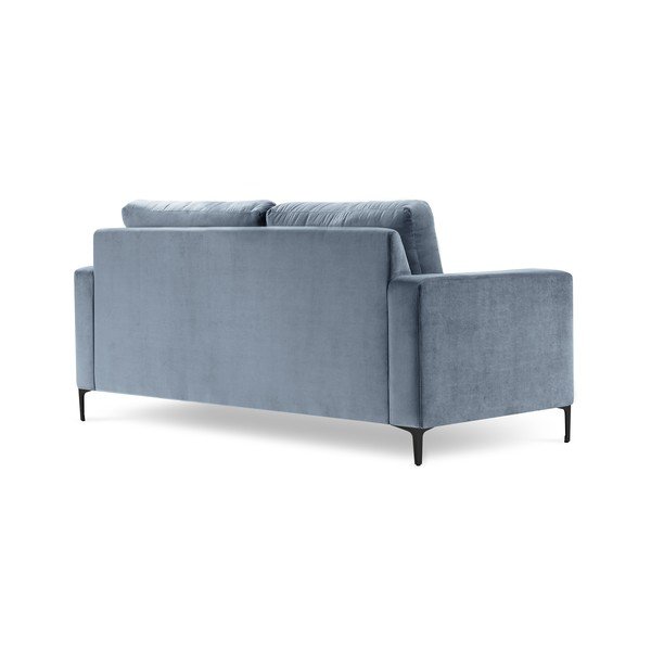 Svijetloplava baršunasta sofa Kooko Home Harmony, 158 cm-image-3