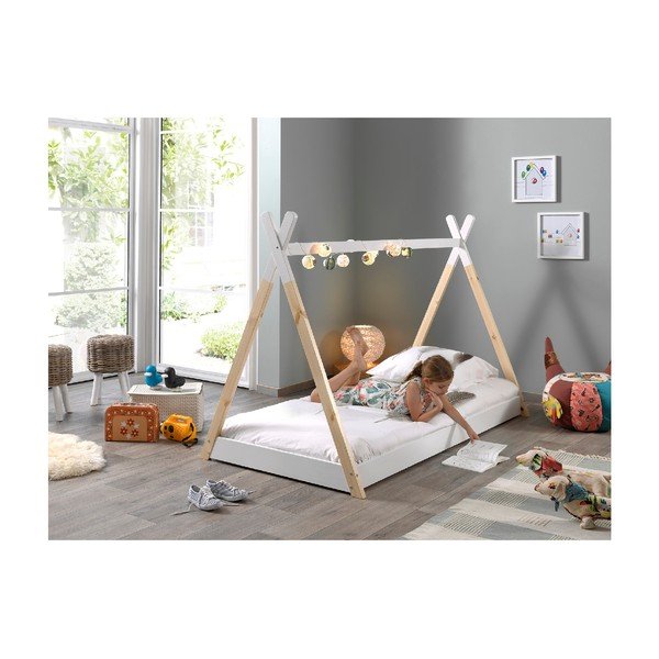 Bijeli dječji krevetić Vipack Tipi, 90 x 200 cm-image-1