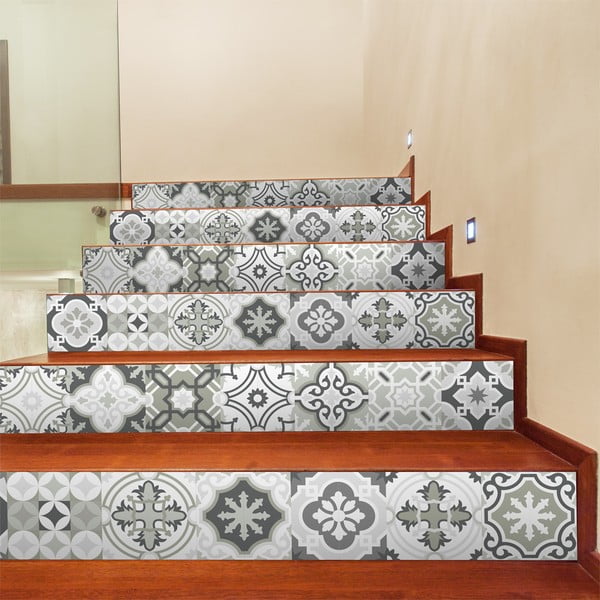 Set 2 naljepnice za stepenice Ambiance Oslo, 105 x 15 cm