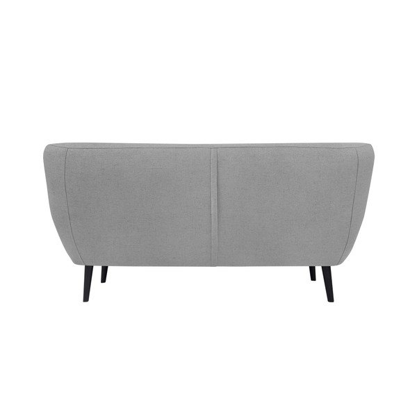 Svijetlo sivi kauč na razvlačenje sa smeđim nogama Mazzini Sofas Pijemont-image-3