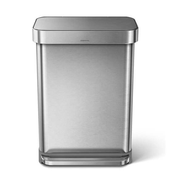 Kanta za otpatke u srebrnoj boji s pedalom simplehuman, 55 l-image-4