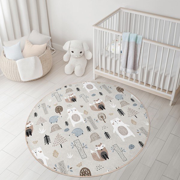 Periv dječji tepih ø100 cm Forest Friends – Mila Home-image-4