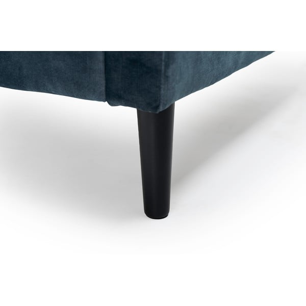 Tamnoplavi tabure s baršunastom površinom Scandic Adagio-image-3