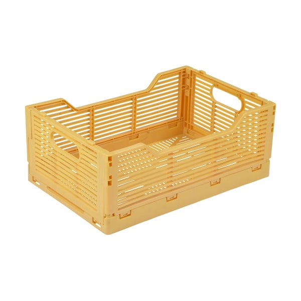 Oker žuta plastična kutija za pohranu 40x30x17 cm – Homéa
