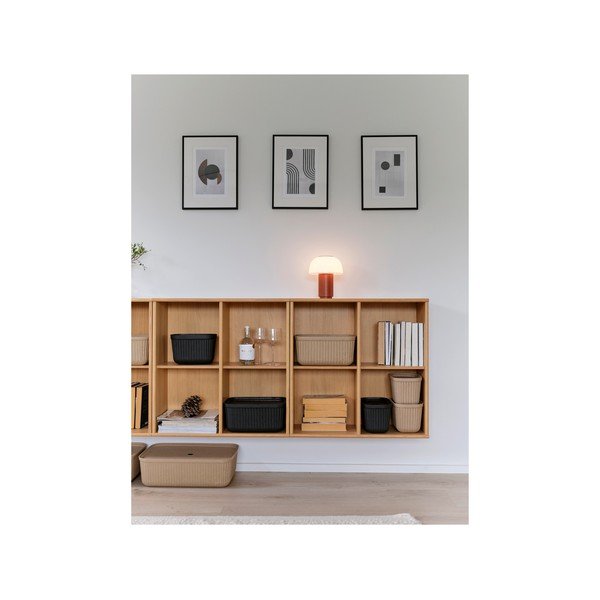 Crne kutije za pohranu u setu  2 kom s poklopcem 32x23x20,5 cm Pulp – Zone-image-4