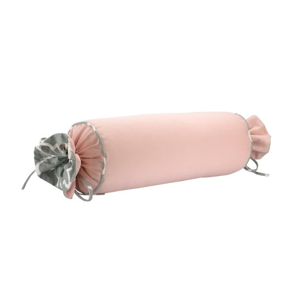 Ružičasta jastučnica WeLoveBeds Rose Quarz Candy, ⌀ 20 x 58 cm-image-1