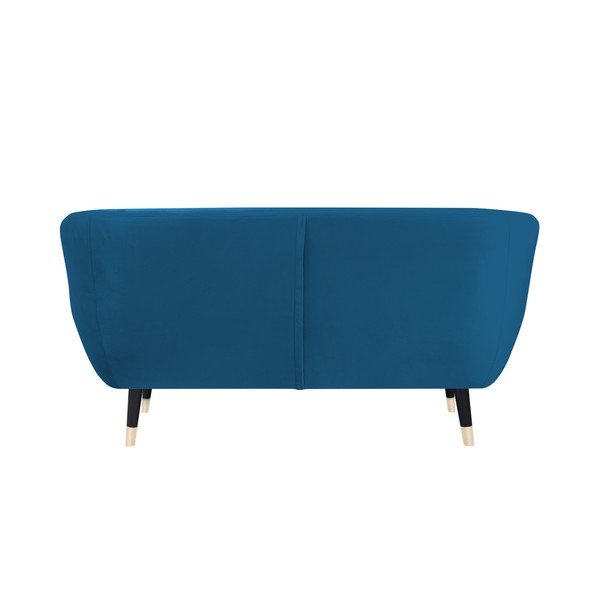 Plava sofa s crnim nogicama Mazzini Sofas Amelie, 158 cm-image-4