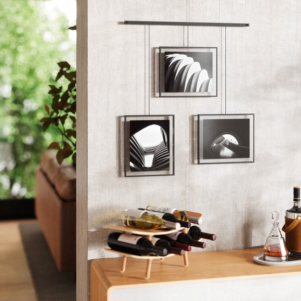 Crni metalni viseći okviri u setu 3 kom 73x82 cm Exhibit – Umbra-image-1