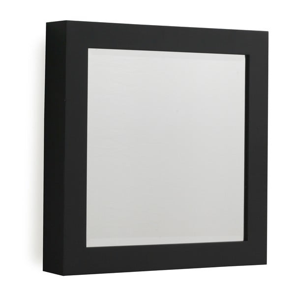 Crno zidno ogledalo Guske Debele, 40 x 40 cm