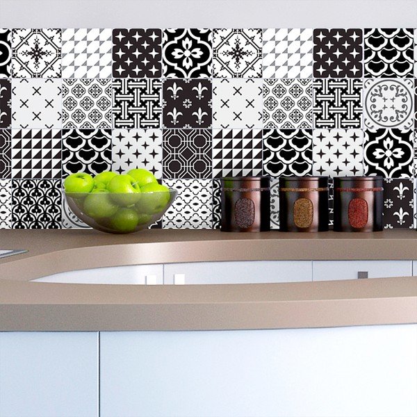Set od 9 ukrasnih zidnih naljepnica Ambiance Livingo, 20 x 20 cm-image-1