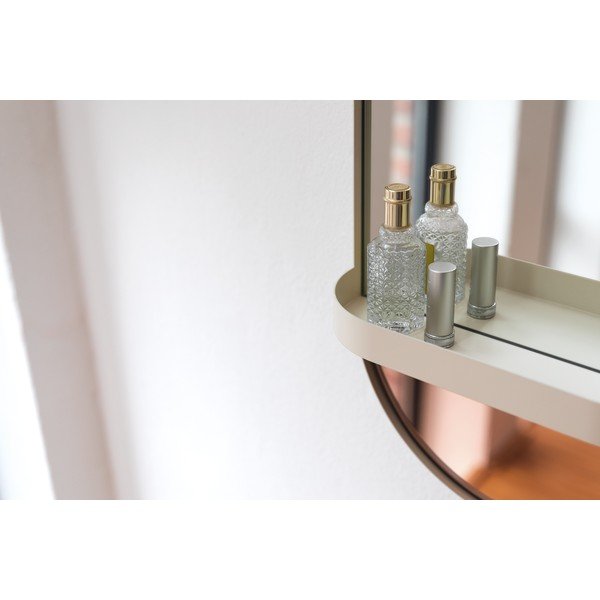 Narančasto zidno ogledalo s policom Remember Taupe-image-2