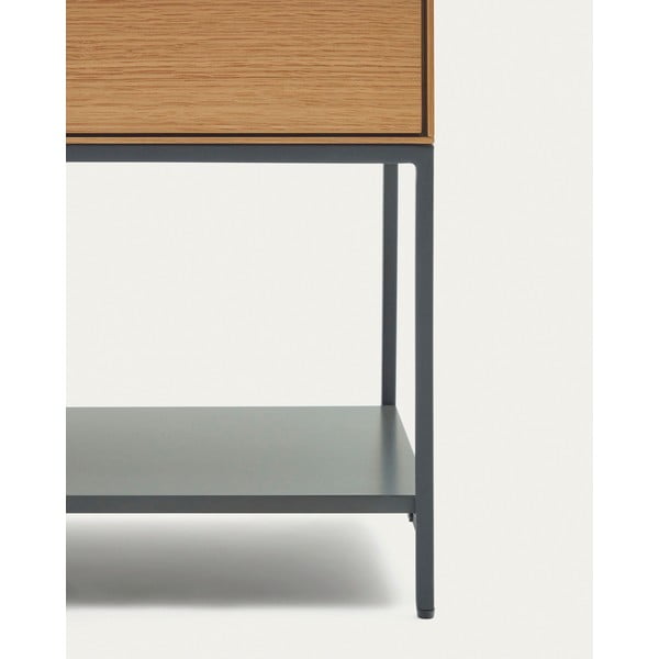 Niska komoda u dekoru hrasta u prirodnoj boji 97,5x80 cm Vedrana – Kave Home-image-3